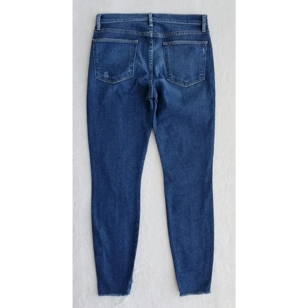 FRAME DENIM "le high skinny stretch" raw distressed anthropologie jeans $238 28 - Picture 7 of 11